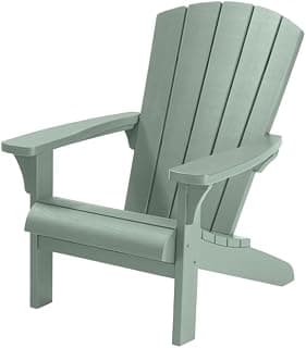 Keter Troy Adirondack Gartenstuhl, Vintage Grün | Wetterfest & pflegeleicht, Holzoptik, 81x93x96,5 cm, Für Garten, Terrasse & Balkon - Günstig online kaufen