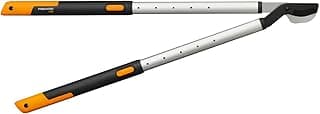 Fiskars SmartFit Bypass-Teleskop-Astschere für frisches Holz, Antihaftbeschichtet, Gehärteter Präzisionsstahl, Grifflänge: 66 bis 90 cm, Schwarz/Orange, L86, 1013564 - Amazon Angebot