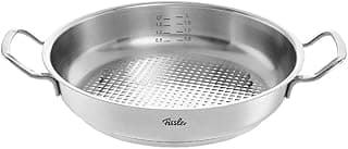Fissler Original-Profi Collection/Edelstahl-Servierpfanne (Ø 28 cm, 3,0L) runder Bräter, hoher Rand, unbeschichtet, Made in Germany - Induktion - Amazon Angebot