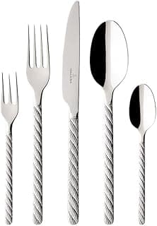 Villeroy & Boch - Montauk Besteckset 30-teilig Silber, Spülmaschinenfest, Besteck Set für 6 Personen, Besteckset Platin, Besteck, Edelstahl - Jetzt günstig kaufen