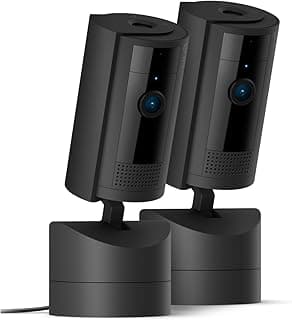 Bewegliche Ring-Innenkamera (Pan-Tilt Indoor Camera) | Plug-in-Überwachungskamera für Haustierbesitzer | 360° schwenkbar, 169° neigbar | 2 Sicherheitskameras - Super Angebot