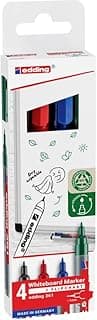 edding 361 Whiteboardmarker Set - bunte Farben - 4 Whiteboard Stifte - Rundspitze 1 mm - Boardmarker abwischbar - für Whiteboard, Flipchart, Magnettafel, Memoboard - Sketchnotes - nachfüllbar - Jetzt günstig kaufen