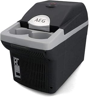 AEG Automotive Board-Bar BK 6 Thermoelektrische Kühl- und Warmhaltebox 6 Liter, 12 Volt für Auto und Steckdose, anschnallbar im PKW - Produktbild