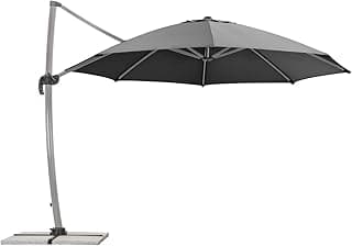 Schneider Sonnenschirm Rhodos Rondo, anthrazit, 350 cm rund, 792-15, Gestell Aluminium, Bespannung Polyester, 22.4 kg - Details ansehen