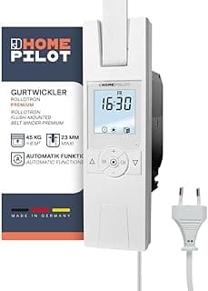 Home Pilot - Gurtwickler Premium Rollladenantrieb mit umfangr. Automatikfunktionen. Elektrischer Gurtwickler | Nachrüstung | Unterputz - 10172345 - Top Deal