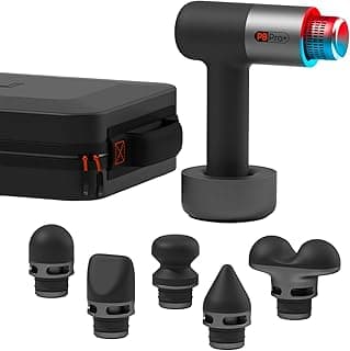 SHARPER IMAGE - Massagepistole PowerBoost Pro Dual Node - Heiß & Kalt - 6 Geschwindigkeiten - 6 Aufsätze - Handmassagegerät - Elektrisches Massagegerät - Muskelentspannung - Sportmassage - Extrem reduziert