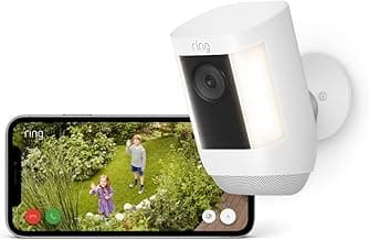 Zertifiziert und generalüberholt Ring Spotlight Kamera Pro Akku | Überwachungskamera aussen mit HDR-Video, WLAN, Bewegungserfassung| Akkubetriebene Sicherheitskamera mit LED & Sirene - Details ansehen