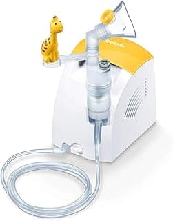 Beurer IH 26 Kids Inhalator mit Giraffen-Aufsteckfigur zur Verneblung von flüssigen Medikamenten, für eine effektive Inhalation bei Kindern, mit hoher Verneblungsleistung und kurzer Inhalationszeit - Top Deal