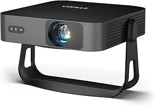 Mini Beamer【Autofokus/Trapezkorrektur】 Projektor 1080P Full HD 20000L WiFi6 Bluetooth 4K Unterstützt, VOPLLS Beamer Klein Heimkino 360° Drehbar Projector für Handy - Details ansehen