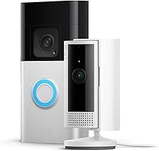 Ring Akku Videotürklingel Plus (Battery Doorbell Plus) + Ring Innenkamera (Indoor Camera 2. Gen.) | Videotürklingel mit 1536p HD-Kopf-bis-Fuß-Aufnahme | Selbstinstallation (in 5 Minuten) - Top Deal