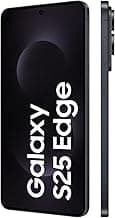 Samsung Galaxy S25 Edge AI Smartphone mit Galaxy AI, Ohne Vertrag, Handy mit Android, 12 GB RAM, 512 GB GB Speicher, 200-MP-Kamera, Titanium JetBlack, 3 Jahre Herstellergarantie [Exklusiv auf Amazon] - Produktbild