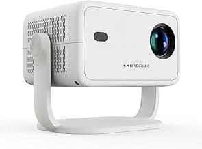 Magcubic Mini Beamer, Smart Projektor 4K Supported, with 400 ANSI, Native 1080P, 180° Rotatabled, WiFi 6 & BT 5.2, Auto-Trapezkorrektur, Smart Beamer for Portable Home Cinema L018 - Details ansehen