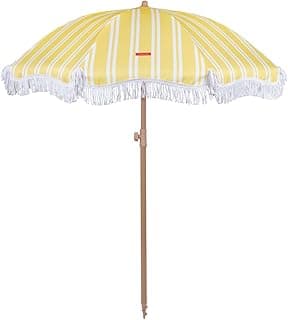 Flamingueo Sonnenschirm Groß, Strand, Schwimmbad, Garten, Balkon, Höhe und Ausrichtung Einstellbar, UPF 50+ Schutz, Polyester, Tragetasche, 210 x 180 cm - Top Deal