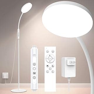 20000 Lux Tageslichtlampe - Flexible, dimmbare LED Lichttherapielampe mit 5 Farben, 10 Helligkeitsstufen und Timer - Ideal für Schlafzimmer, Wohnzimmer und Büro (Weiß) - Günstig online kaufen