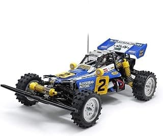 Tamiya 58710 1:10 RC Hotshot II Blockhead Motors - ferngesteuertes Auto, RC Fahrzeug, Modellbau, Bausatz zum Zusammenbauen, Hobby, Basteln, Hellblau - Produktbild