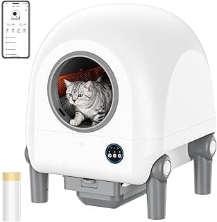 Vxacen Katzenklo Selbstreinigend, 72L Selbstreinigende Katzentoilette App-Steuerung Katzentoilette Selbstreinigend Geruchsfreie Elektrisches Katzenklo für Mehrere Katzen - Super Angebot