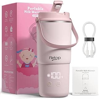 Tragbarer Flaschenwärmer Baby für unterwegs, 120W Schnellaufheizen in 2 Min, Dampfsterilisation, Weite Öffnung – einfache Reinigung, 8 Heizstufen für Muttermilch/Formula/Wasser, 18000mAh Akku - Jetzt günstig kaufen