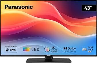 Panasonic TB-43W61AEZC, W61 Serie, 43 Zoll, 4K Ultra HD LED Smart TV, TiVo, Dolby Vision & Atmos, Game Mode Plus, Alexa & Google Sprachsteuerung, Schwarz - Details ansehen