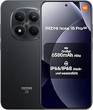 XIAOMI Redmi Note 15 Pro 5G Smartphone (8+256 GB) – Handy mit Android, 6580-mAh-Akku, IP66/IP68 Staub- und Wasserschutz, Neue 200-MP-Kamera, 6,83 AMOLED-Display, Schwarz, 2 Jahre Garantie - Günstig online kaufen