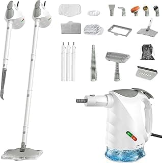 Dampfreiniger, 10-in-1 Handdampfreiniger, 15S Schnelle Aufheizung Dampfwischer, 450 ml Druck-Mehrzweckdampfreiniger, 1500 W, chemikalienfreier für den Heimgebrauch, Reinigung von Böden, Fliesen, Fenst - Amazon Angebot