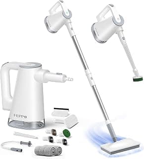 FEPPO Dampfreiniger 10-in-1 mit abnehmbarem Handdampfreinigerad - Details ansehen