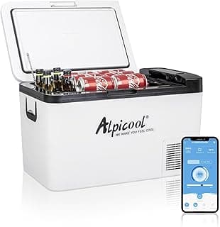 Alpicool K25 25L Kompressor Kühlbox Klein Elektrische Mini Kühlschrank Gefrierbox 12v mit USB Anschluss für Auto, Lkw, Boot, RV und Steckdose, -20℃-20℃ - Details ansehen