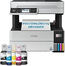 Epson EcoTank ET-5170 Tintentankdrucker | für kleine Büros & Unternehmen | WLAN & Ethernet | A4 | Drucken, Kopieren, Scannen, Faxen | Duplexdruck | 6.1 cm Touchscreen | ADF - Top Deal