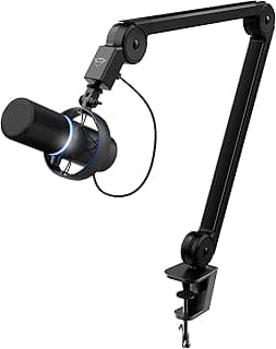 Trust Gaming GXT 255Plus Onyx Professionelles Mikrofon mit Arm, Nierencharakteristik, Popfilter, USB, LED, für Aufnahme, Streaming, Podcast, Broadcasting - Schwarz - Top Deal