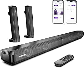 ULTIMEA 2.2 Soundbar für TV Geräte, VoiceMX, App-gesteuerten, 100W Teilbare 2-in-1 TV Soundbar, TV Lautsprecher mit 3 EQ-Modi, Bass Einstellbare, Bluetooth® 5.3, ARC/Opt/Aux, Apollo S40 Pro, 2025 - Günstig online kaufen