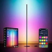 SwitchBot Matter RGBICWW Stehlampe Wohnzimmer, Warm- & Kaltweiß, Floor Lamp Dimmbar mit Apple Home, Alexa, Google Home, APP-Steuerung, Musikmodi, Szenenmodi, LED Stehlampe Schwarz für Schlafzimmer - Günstig online kaufen
