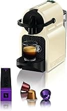 Nespresso DeLonghi EN 80.CW Inissia Kapselmaschine, Hochdruckpumpe und Energiesparfunktion, Automatische Power Off 9 Minuten, Tassenfüllmenge für Espresso und Lungo, 0.7 l Wassertank, Vanilla Cream - Amazon Angebot