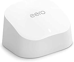 Amazon eero 6 Mesh-WLAN-Router | 900-Mbit/s-Ethernet | Bis zu 140 m² Abdeckung | Für Verbindungen mit über 75 Geräten | Einzelpack - Produktbild