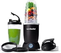 Nutribullet Pro 1200, Elektrischer Mixer, Zerkleinerer, Smoothie Mixer, Multifunktionsmixer, 1200w Leistung, 700ml und 900ml Gläser, schwarz, NB120MB - Amazon Angebot
