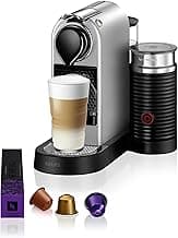 Nespresso Krups XN761B Citiz&Milk Kaffeekapselmaschine | automatischen Standby-Modus | 1260W | Wassertankkapazität: 1L | Pumpendruck: 19 Bar | silber - Details ansehen