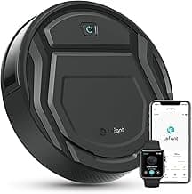 LEAFNT M210P Saugroboter, 2200 Pa Saugkraft,Ultraflaches Gehäuse,staubsauger Roboter,120 Minuten Akkulaufzeit, Verwicklungsfreies Design, Unterstützt WLAN-/App-/Alexa-Steuerung, Schwarz - Mega Schnäppchen