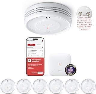 X-Sense Smart Rauchmelder WLAN mit Magnethalterung, vernetzter Feuermelder mit Basisstation SBS50, App-Funktion, Home-Assistant-kompatibel, austauschbare Batterie, XS0D-MR61 - Günstig online kaufen