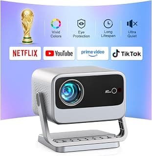 Smart Beamer【Netflix vorinstalliert & Dolby Audio】 VOPLLS Autofokus/Trapezkorrektur 40000 Lumen Beamer 4K Heimkino, WiFi6 Bluetooth Full HD 1080P Video Projektor/Outdoor für Handy/PC【Upgraded Version】 - Günstig online kaufen