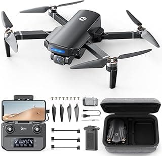 Holy Stone HS360S Drohne mit 4K Kamera und GPS, 5G WiFi Bildübertragung, 3KM Reichweite, Follow Me, Auto-Rückkehr, 20 Min Flugzeit, faltbar, unter 249g, für Anfänger & Erwachsene, C0 - Top Deal