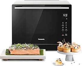 Panasonic NN-CS89LBGPG 4-in-1 Kombi-Mikrowelle, Dampfofen & Grill, 31 Liter, 1000 W, zwei Ebenen, Genius-Sensor, automatisches Aufwärmen, 36 Programme, einfache Reinigung, kompakt, Edelstahl - Details ansehen