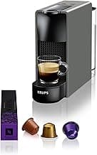 Nespresso Krups XN110B Essenza Mini Kaffeekapselmaschine, 0,6 L, 19 bar, Energiesparmodus, grau - Produktbild