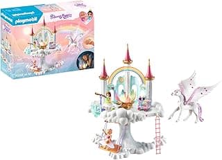 PLAYMOBIL Princess Magic 71359 Himmlisches Regenbogen-Schloss, magische Welt mit leuchtender Regenbogenblume, Schmetterlingsring, Pegas und Prinzessinnen, ab 4 Jahren - Jetzt günstig kaufen