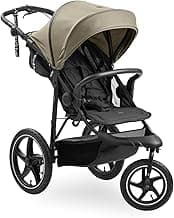 hauck Runner 3, Olive - Dreirad Kinderwagen Buggy mit XL Lufträder, Federung, Handbremse, XL Sonnenverdeck, Netzfenster, Korb mit Deckel, Liegeposition, Getränkehalter, ab Geburt bis 22 kg - Amazon Angebot