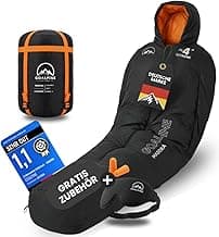 GOALPINE® Madeira | Schlafsack 3 Jahreszeiten | mit Armöffnung | 400 GSM 5-10 Grad Komfort | wasserabweisend | kleines Packmaß | Erwachsene | Outdoor & Camping | Mumienschlafsack | Trekking & Reisen - Günstig online kaufen