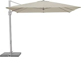 Suncomfort by Glatz Sonnenschirm Sunflex, off grey, 300 x 300 cm quadratisch, Gestell Aluminium, Bespannung Polyester, 28 kg - Top Deal