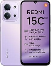 Xiaomi REDMI 15C 5G, Smartphone 4+256GB, 6,9 120Hz Display, MediaTek Dimensity 6300 Prozessor 6nm Octa-Core, 50MP KI-Dualkamera, 6000mAh, Dämmerungslila - Details ansehen
