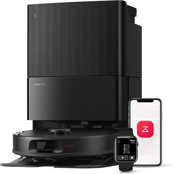 roborock Qrevo Serie Saugroboter mit Wischfunktion&Hebarem Wischmopp, 8000Pa Saugkraft(verbessert von Qrevo S), Anti-Verfilzungs-Seitenbürste, Hindernisvermeidung, All-in-One Dock, Schwarz(QV 35A) - Jetzt günstig kaufen