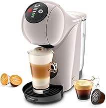 NESCAFÉ DOLCE GUSTO Genio S Kaffeekapselmaschine, abnehmbarer Wassertank 0,8 Liter, heiße und kalte Getränke, 1500 Watt, 15 bar Pumpendruck, Eco-Modus, besonders kompakt, Taupe, KP243AF0 - Produktbild