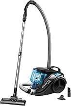 Rowenta Compact Power Cyclonic, Bodenstaubsauger beutelloser, entfernt tiefsitzenden Schmutz, 750 Watt, 1,5 Liter Fassungsvermögen, leichte Entleerung, Staubsauger leise, schwarz/blau, RO3731 - Amazon Angebot