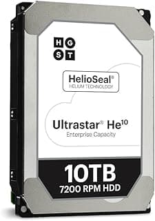 HGST Ultrastar HE10 10TB Interne Festplatte HUH721010ALN600 3,5 Zoll HDD SATA 6Gb/s 7200RPM 24/7 (Generalüberholt) - Stark reduziert
