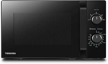 Toshiba MW2-MM20PF(BK) Mikrowelle/Solo-Mikrowelle / 20L / 800W / 5 Leistungsstufen mit praktischer Auftaufunktion/LED-Beleuchtung im Innenraum/Schwarz - Amazon Angebot